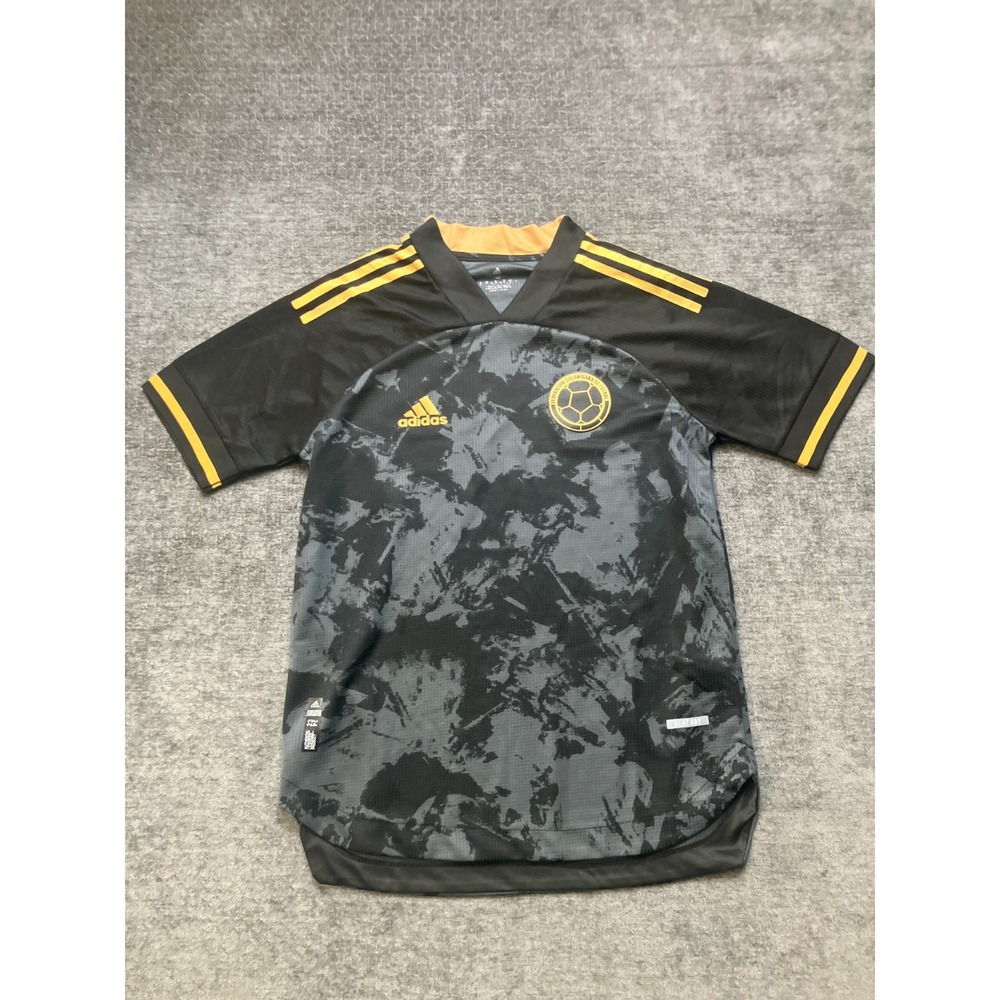 Adidas Heat Dry Colombia National Football Team Jersey Mens Medium Black Camo
